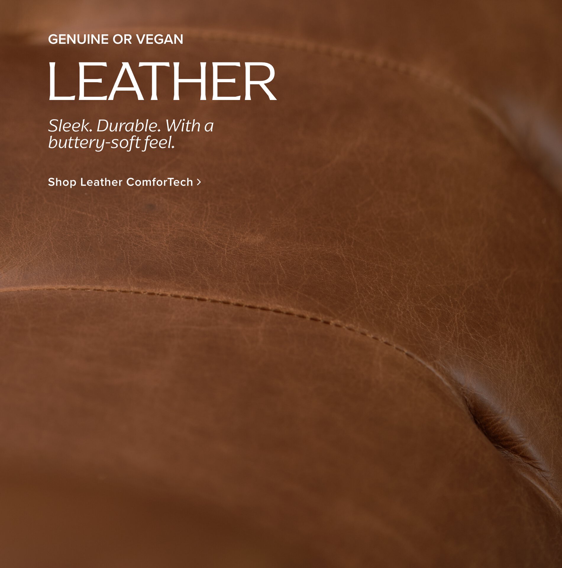 Genuine or Vegan Leather Looks