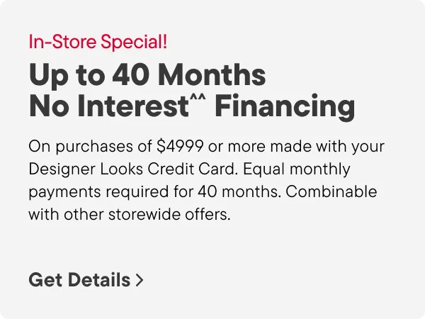 40 Months Special Financing