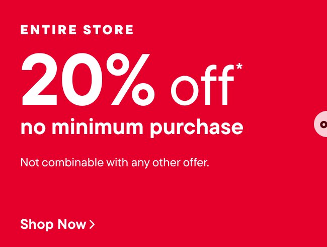 20% off entire site