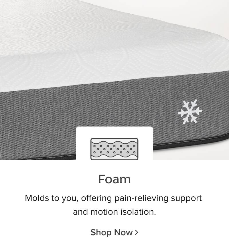 Foam - Molds to uoi, offering pain-relieving support and motion isolation. Shop Now