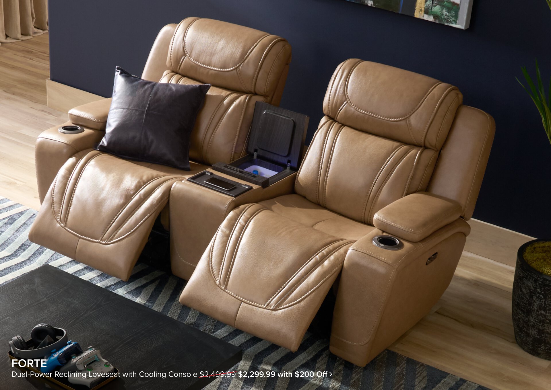 Forte Reclining Loveseat $2299.99 with $200 Off