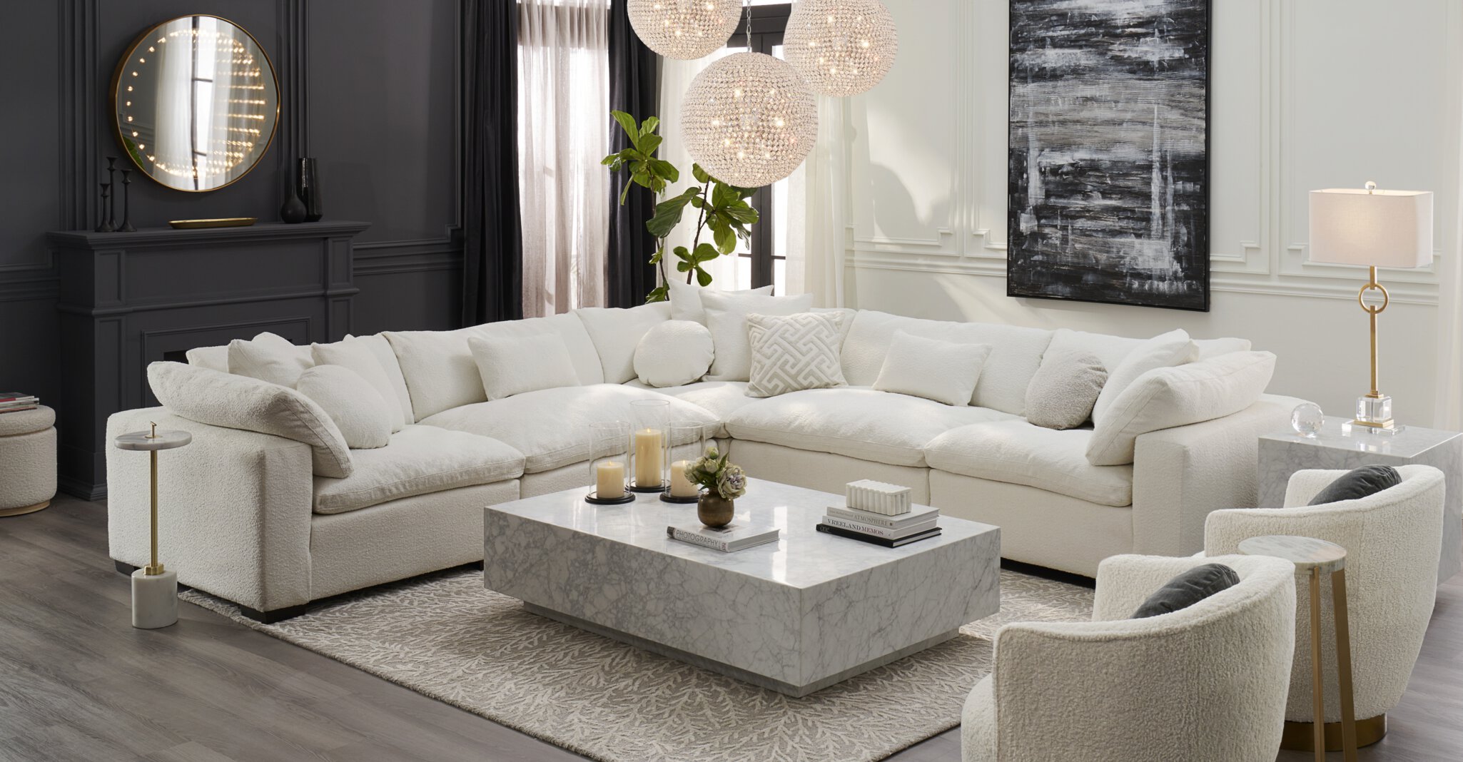 Value city deals plush sectional