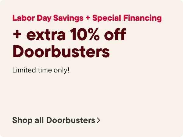 + extra 10% off doorbusters
