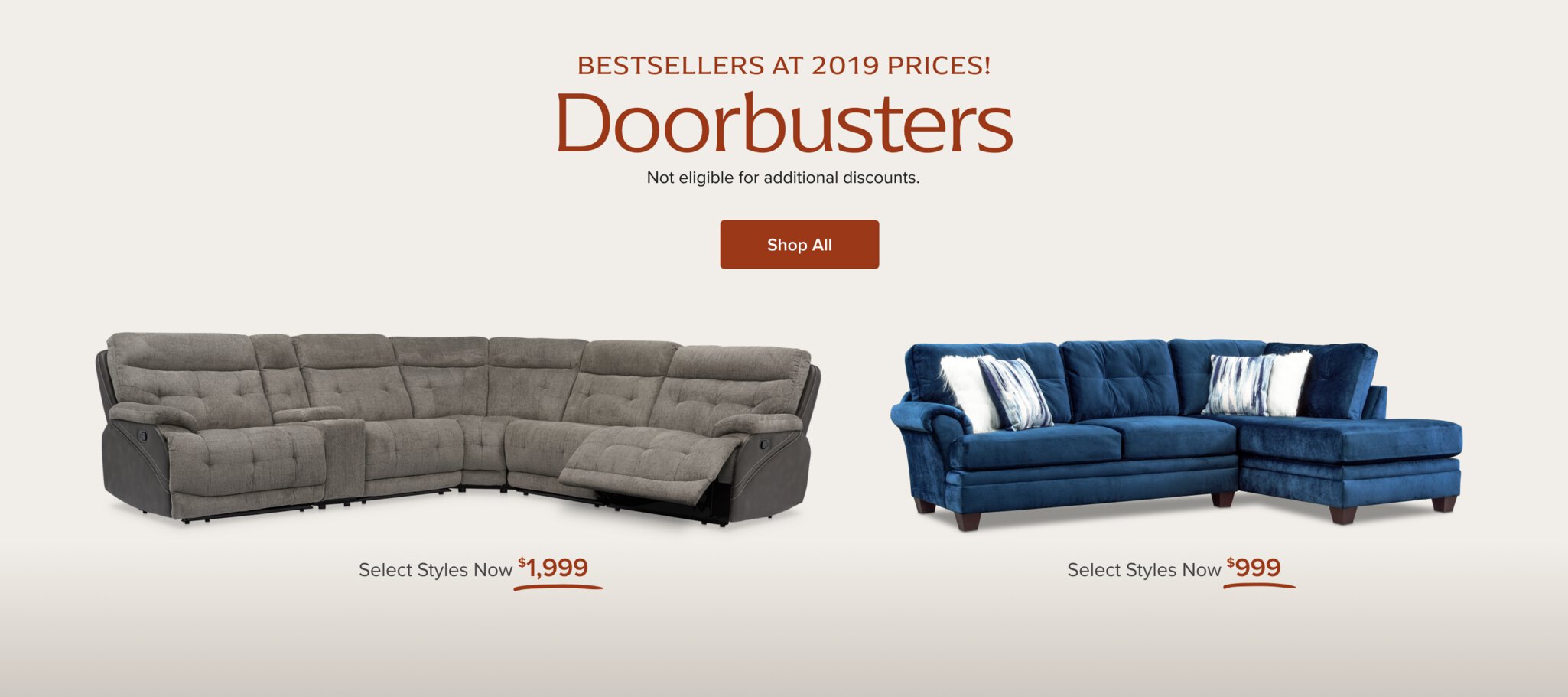 Doorbusters at 2019 Prices