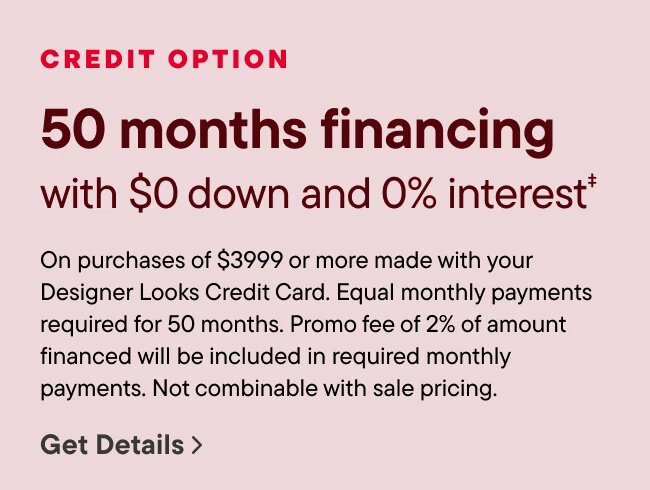 50 Months Special Financing