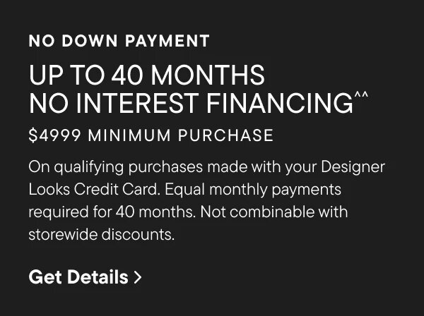 40 Months Special Financing