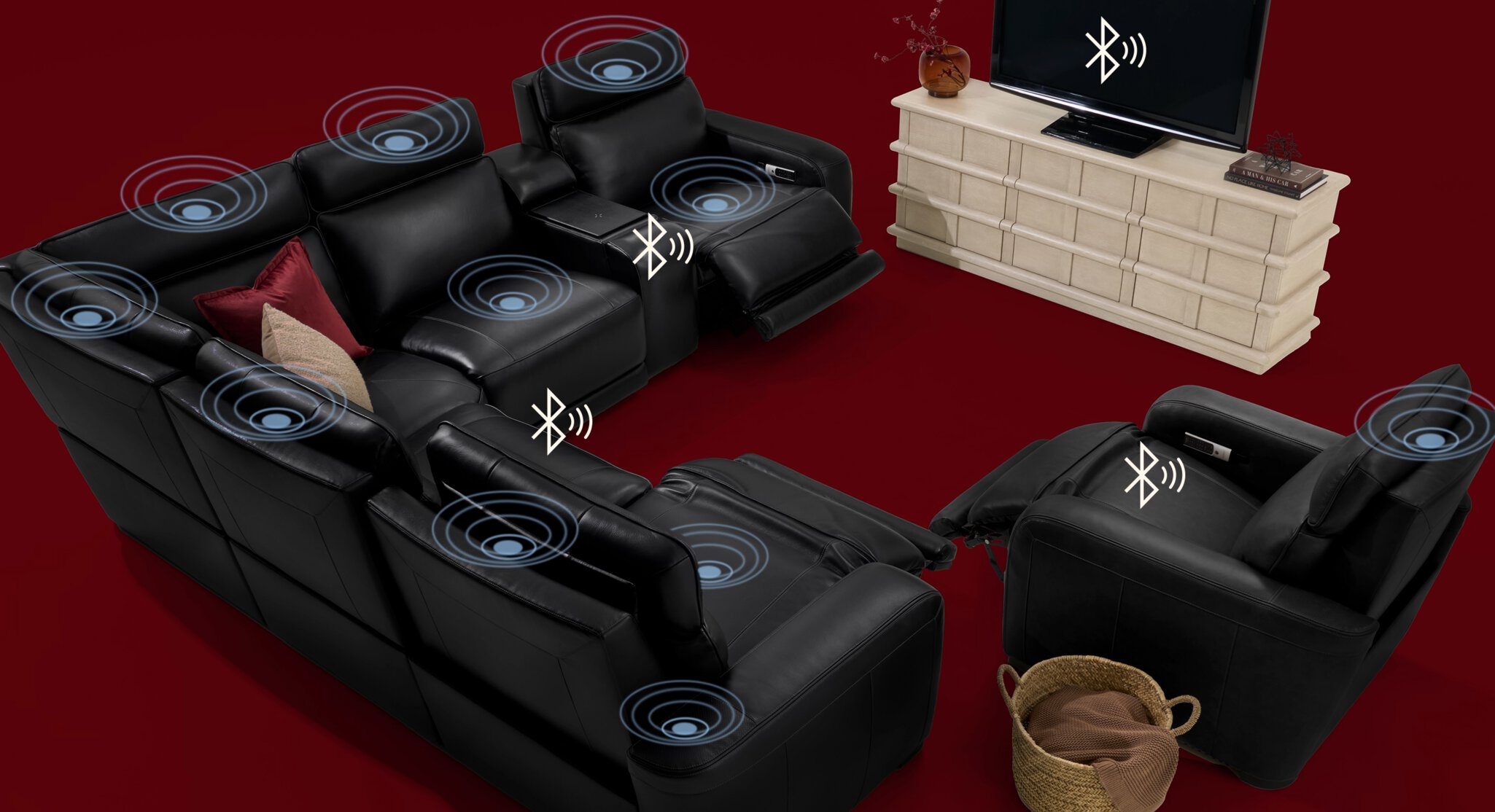 Immerse yourself with bluetooth audio