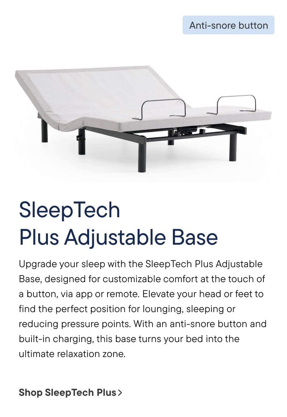 SleepTech Plus Adjustable Base