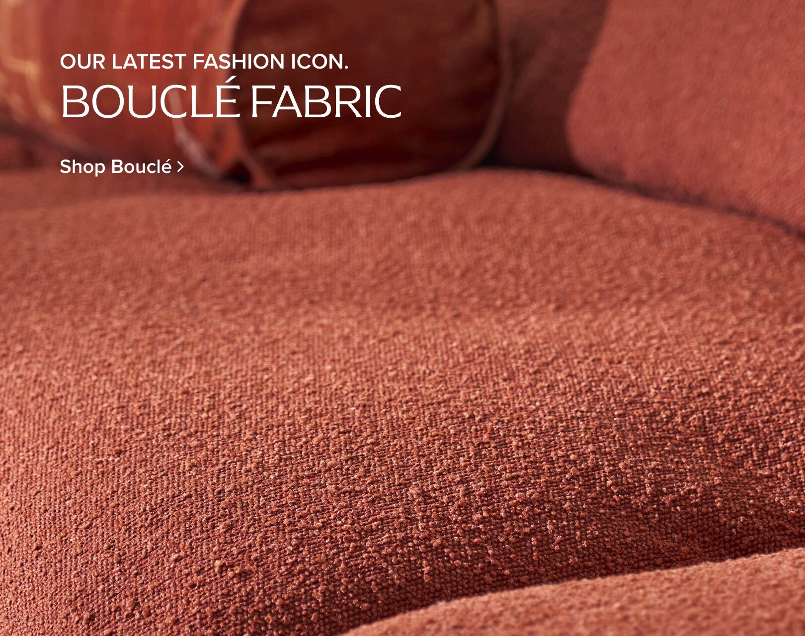 Our latest fashion icon Bouclé fabric