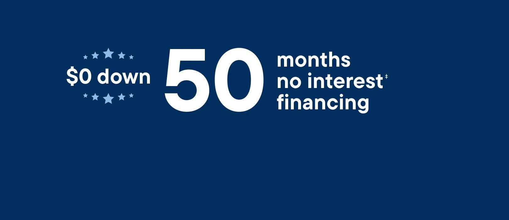 $0 Down for 50 months