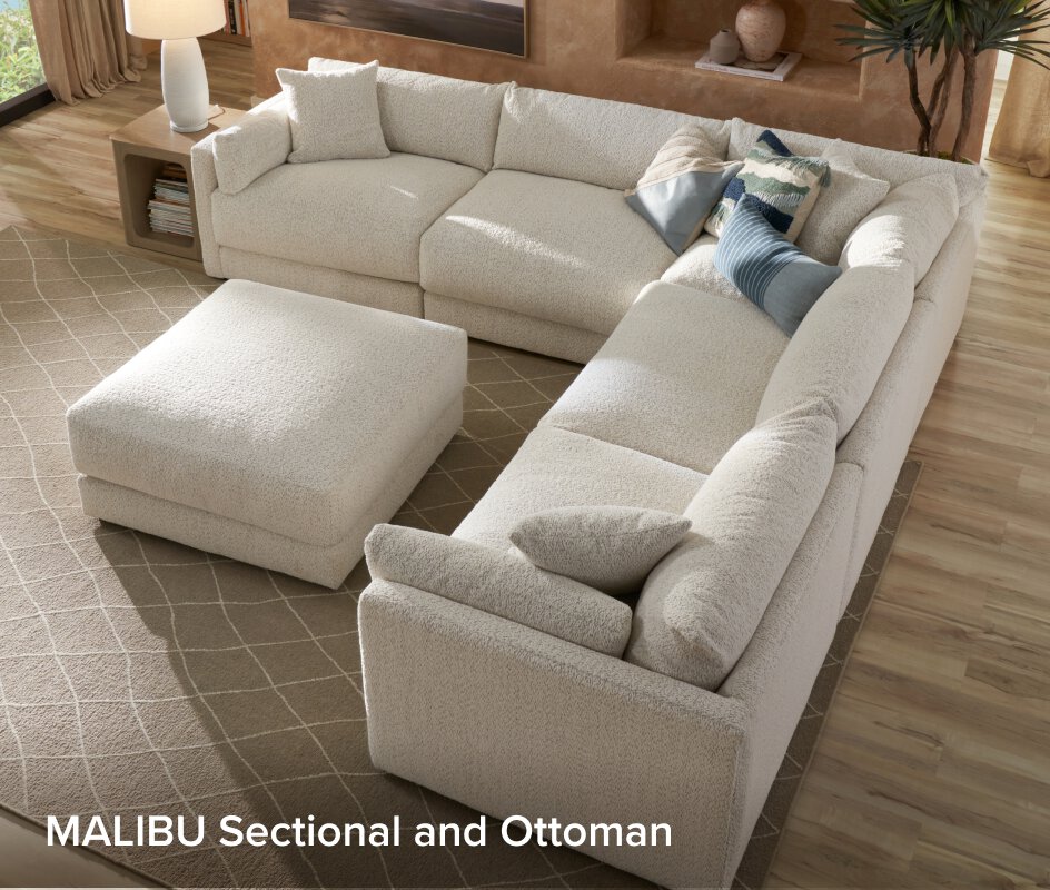 Malibu Sectional and Ottoman