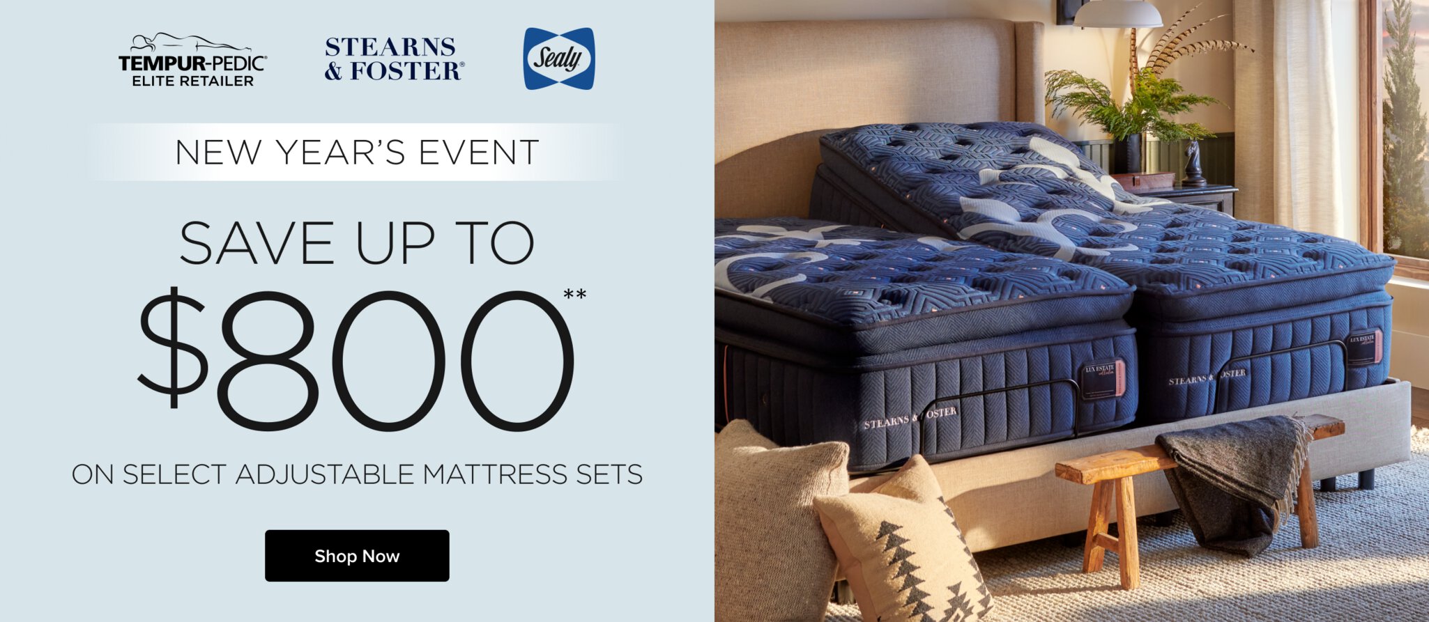 Save Up to $800 on adjustable mattress sets