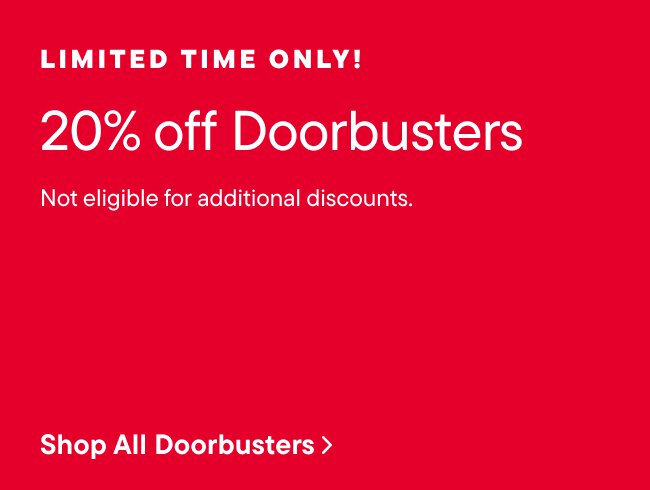 20% off Doorbusters