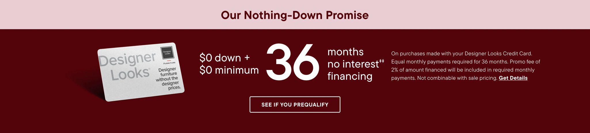 Our Nothing-Down Promise