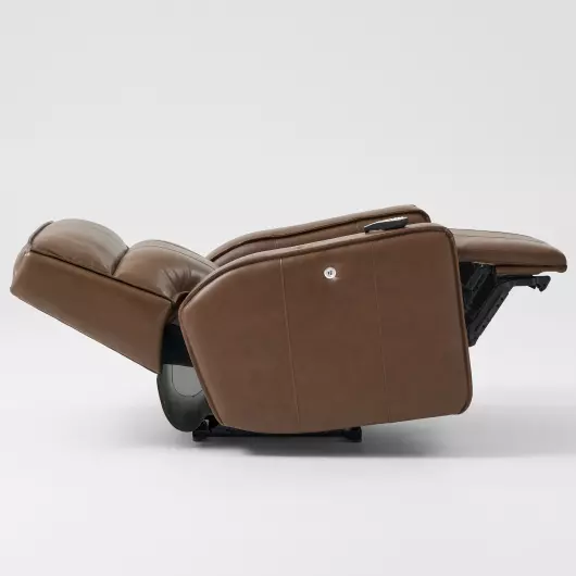 reclined leather seat