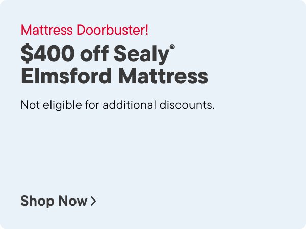 Save up to $400 on select mattresses